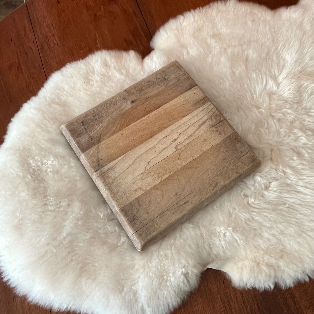 Vintage Butcher Block Wood Cutting Board